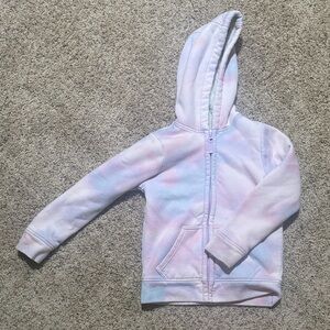 wonder nation Pastel Tie-Dye Zip Hoodie - Pink & Blue